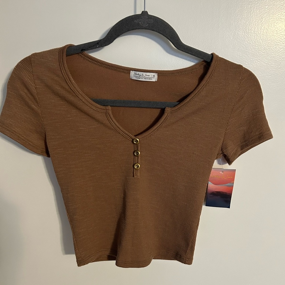 Haley & June Knit Crop Top Size XS